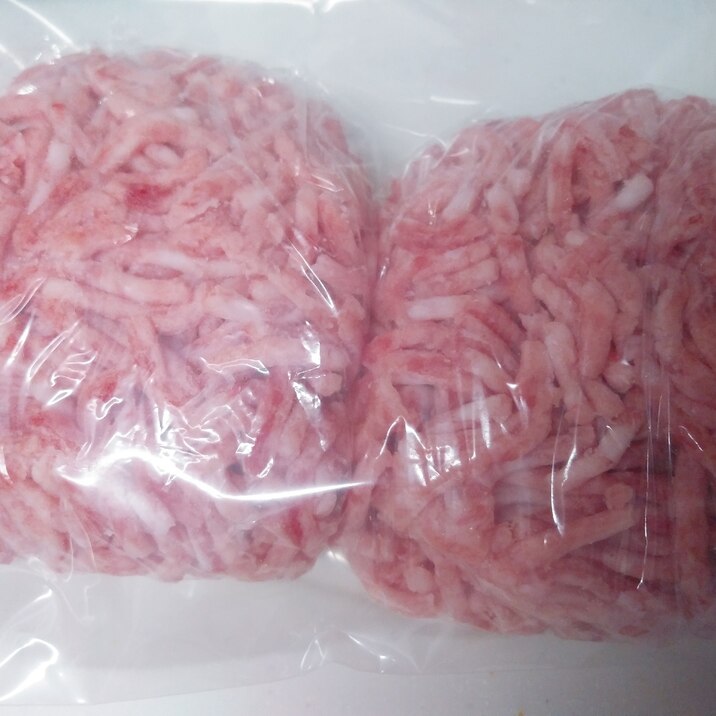 豚挽き肉の冷凍保存☆